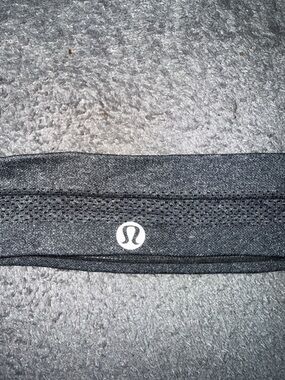 Lululemon Grey Athletic Headband with Logo